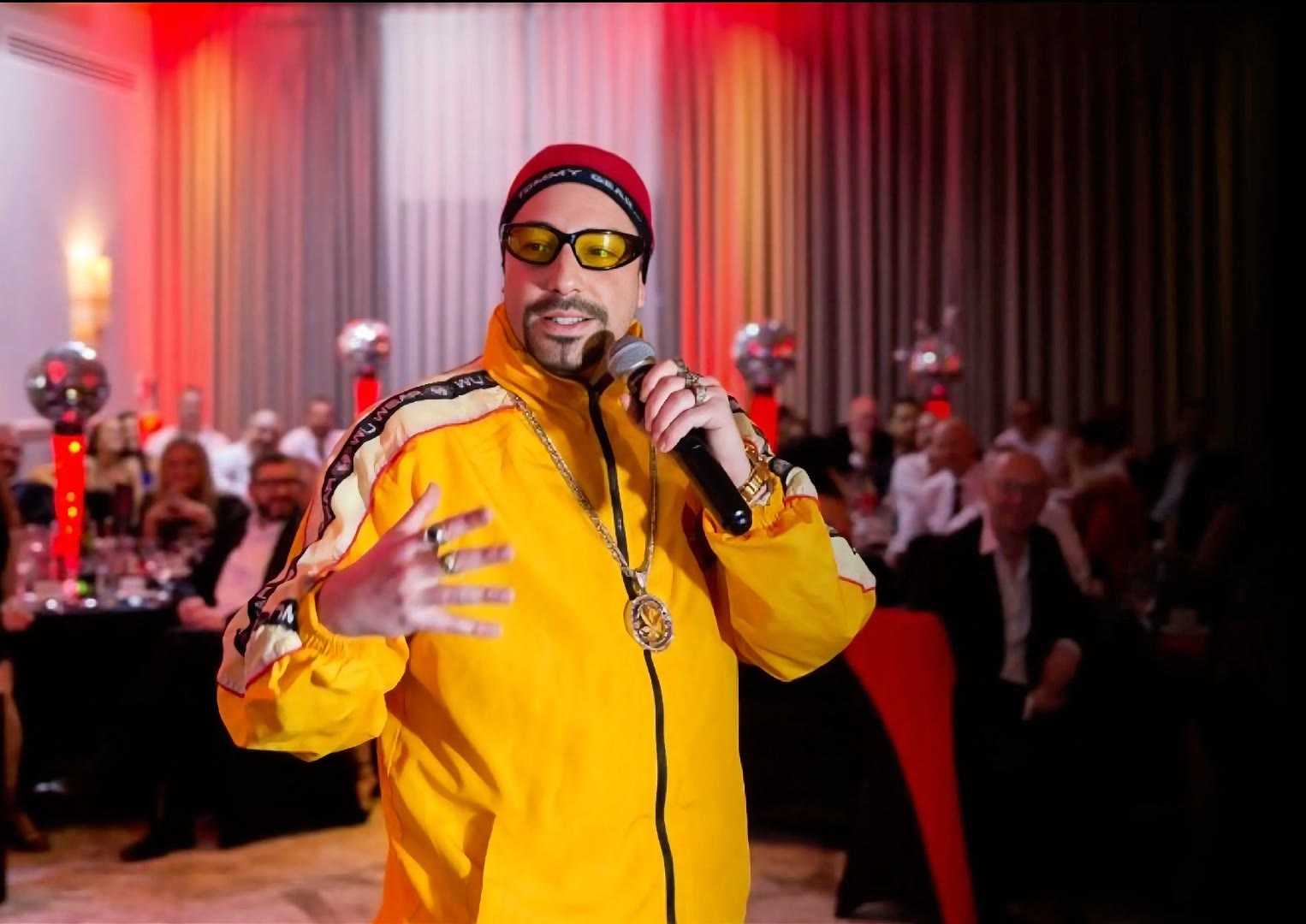 Dani B performing live at a corporate event