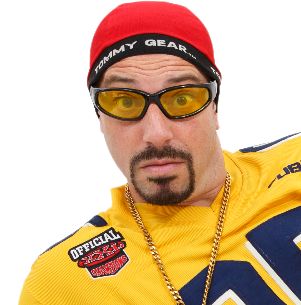 Dani B as Ali G close up